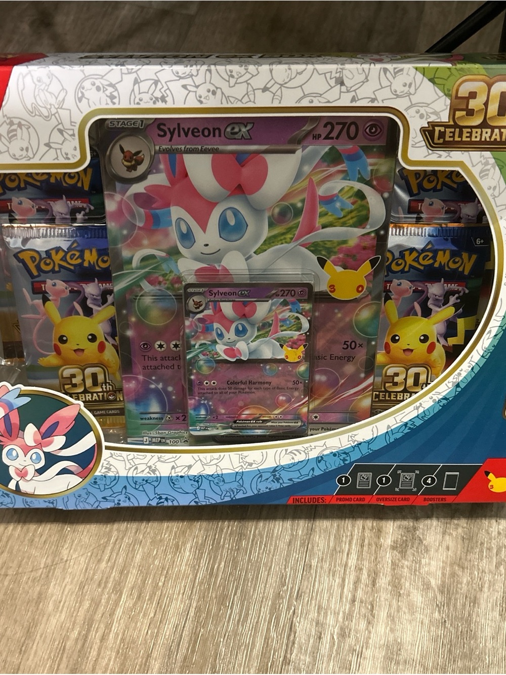 Sylveon ex 30th Celebration Trading Card Box - Pink